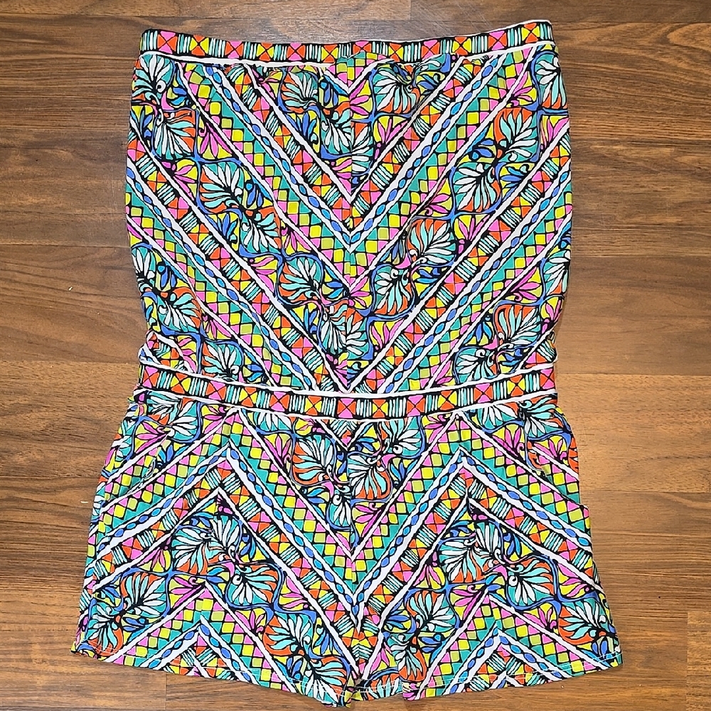 Trina Turk Multicolor Geometric Swim Coverup